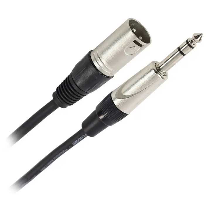 Cablu audio Professional XLR tata - Jack 6.3 mm tata stereo 15m PLUGGER PLU CABS XM3JMS 15M0 EAS