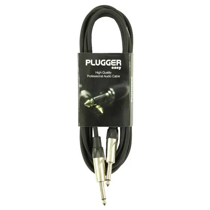 Cablu audio Professional Jack 6.35 mm tata stereo - Jack 6.35 mm tata stereo 3m PLUGGER PLU CABS JMSJMS 3M00 EAS