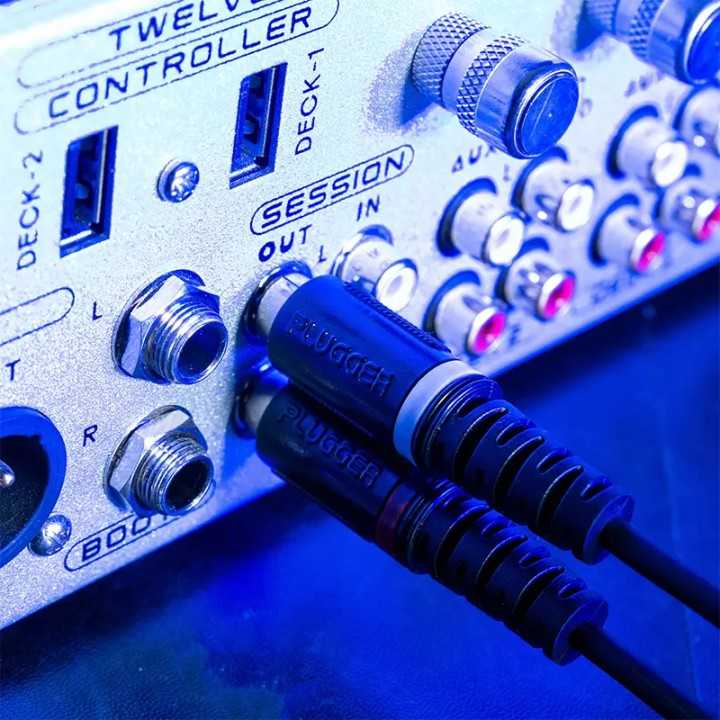 Cablu audio Professional 2x RCA tata - 2x RCA tata 6m PLUGGER PLU CABB RM0RM0 6M00 EAS
