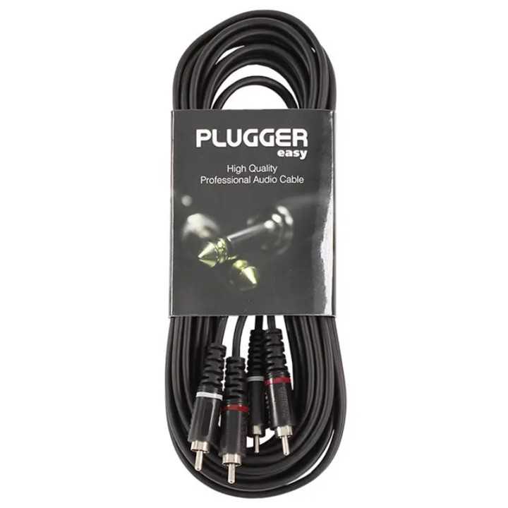 Cablu audio Professional 2x RCA tata - 2x RCA tata 6m PLUGGER PLU CABB RM0RM0 6M00 EAS