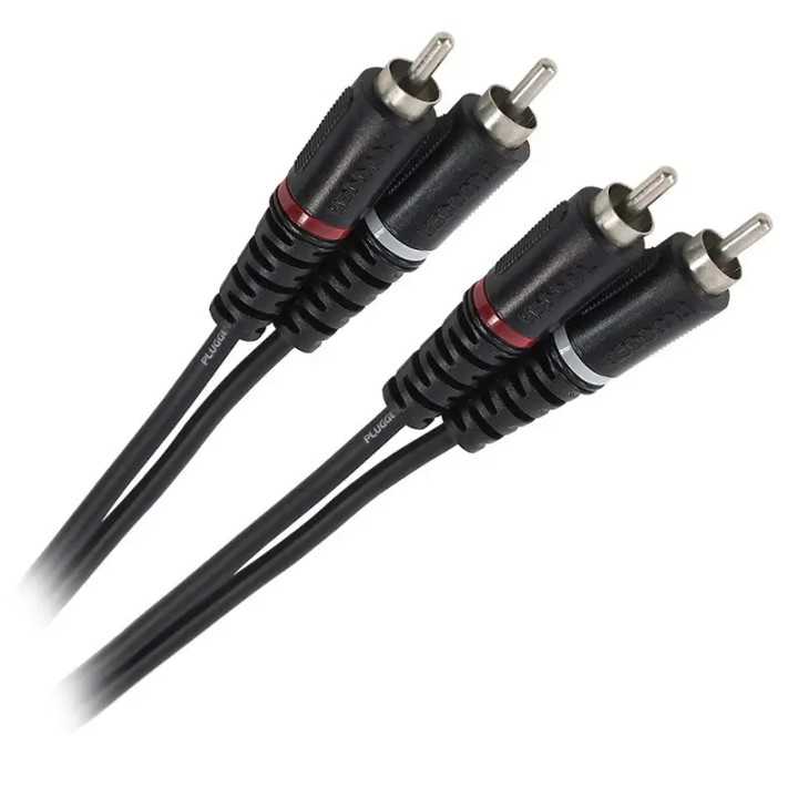 Cablu audio Professional 2x RCA tata - 2x RCA tata 6m PLUGGER PLU CABB RM0RM0 6M00 EAS