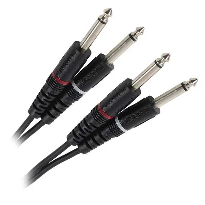 Cablu audio Professional 2 x Jack 6.35 tata mono - 2x Jack 6.35 tata mono 6m PLUGGER PLU CABB JMMJMM 6M00 EAS