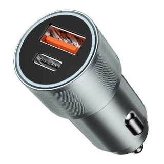 Incarcator auto 12-24V 38W 1x USB-C PD 20W + 1x USB-A QC 18W BWOO BO-CC73
