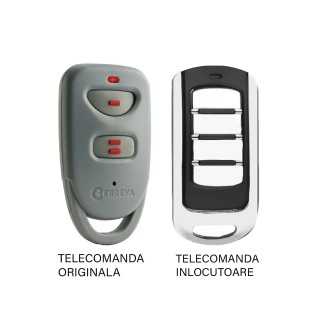 Telecomanda inlocuitoare poarta garaj Erreka Lira de doua si patru canale/ cod saritor/ 433.92MHz (813-1)
