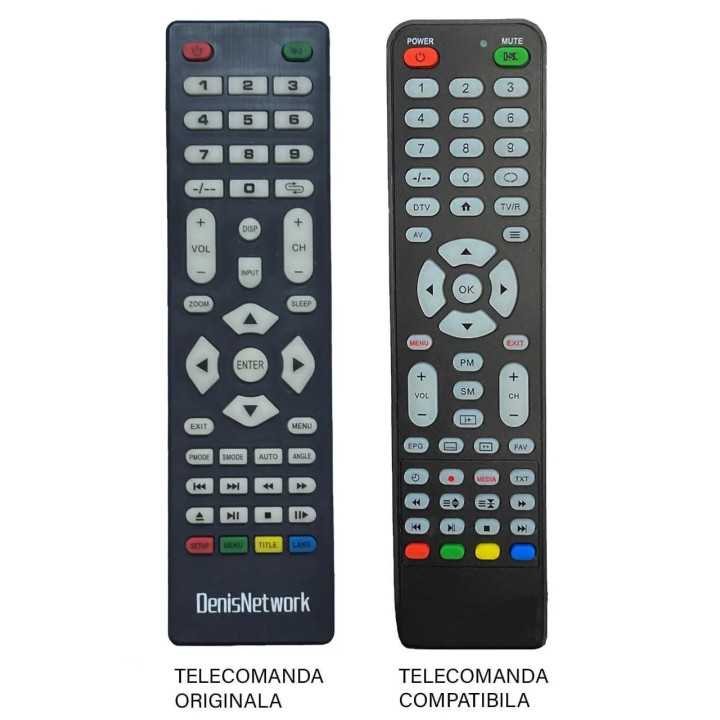 Telecomanda inlocuitoare compatibila TV DenisNetwork 6.0 (567-3)