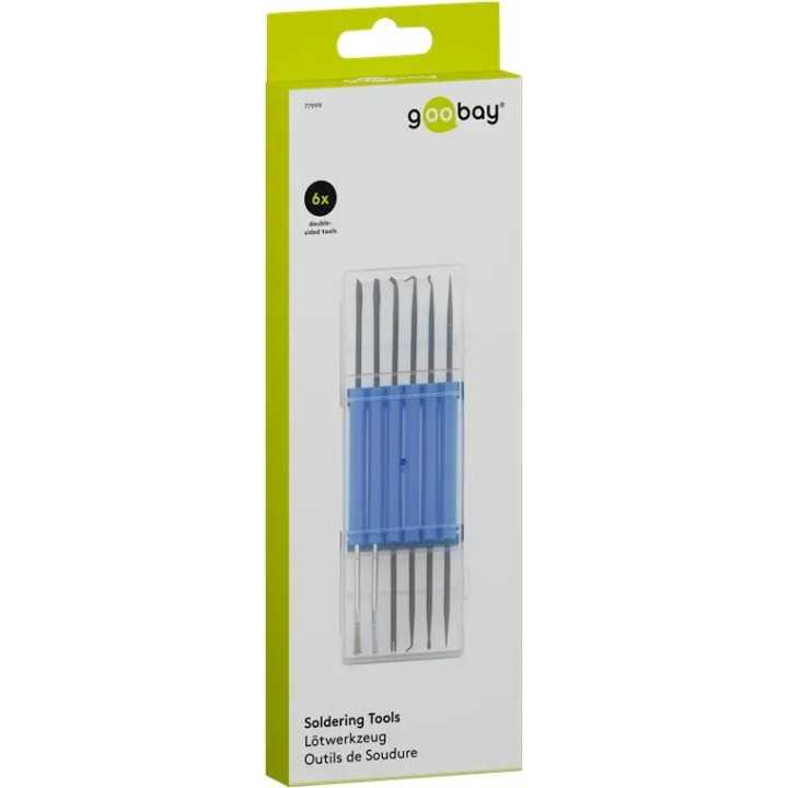 Set 6 unelte speciale pentru lipirea pe electronice si placi de circuit Goobay 77999