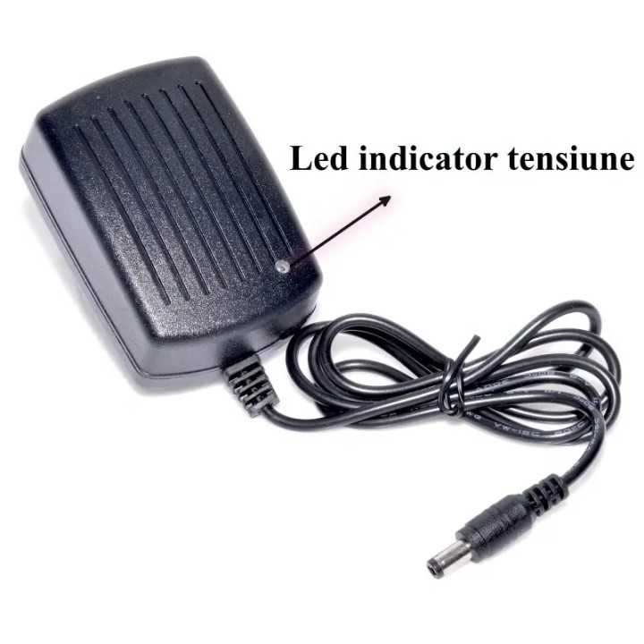 Alimentator in comutatie AC/DC 24V 2A mufa 5.5x2.1mm cablu 85cm