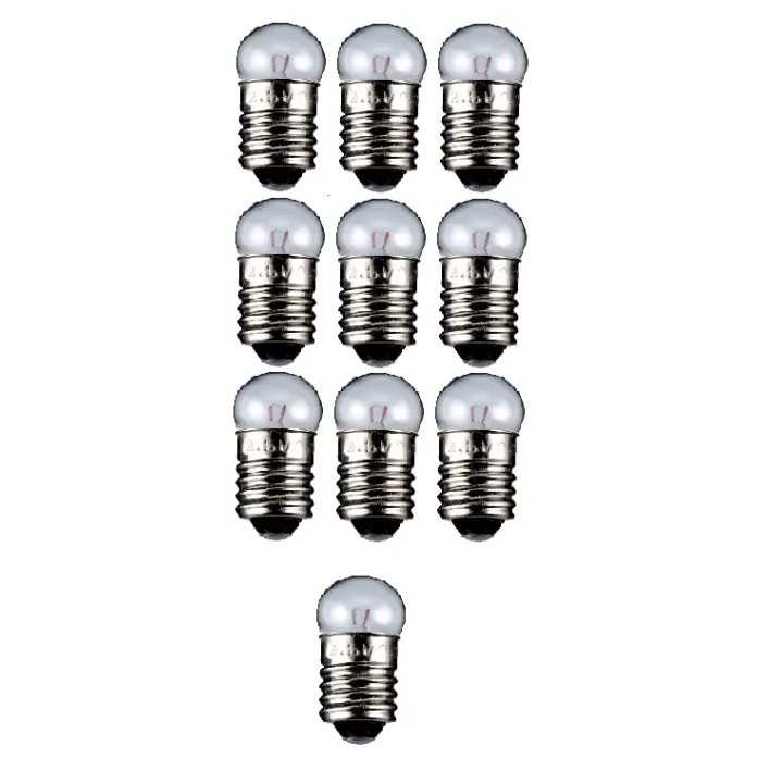 Set 10 becuri E10 6V 400mA tip glob incandescent Goobay 9581-10