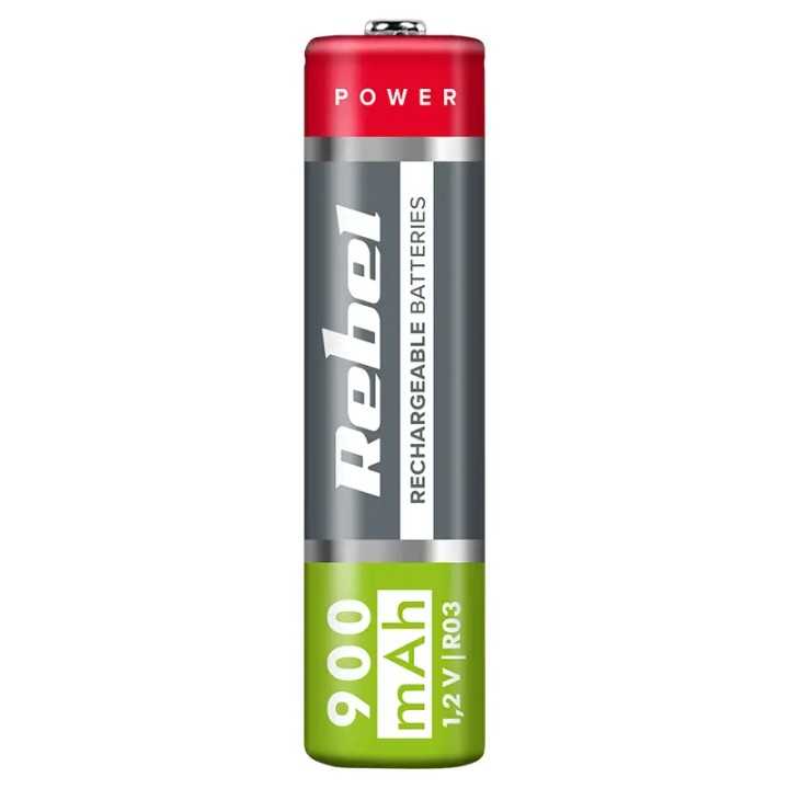 Set 4 acumulatori Rebel NI-MH AAA R3 900mAh 1.2V BAT2013