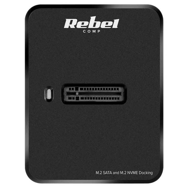 Docking Station M.2 SATA (NGFF) /M.2 NVMe (PCIe) /M-Key / B+M Key Plug&Play 2TB Rebel KOM01042