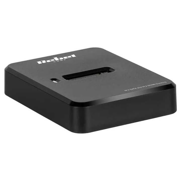 Docking Station M.2 SATA (NGFF) /M.2 NVMe (PCIe) /M-Key / B+M Key Plug&Play 2TB Rebel KOM01042