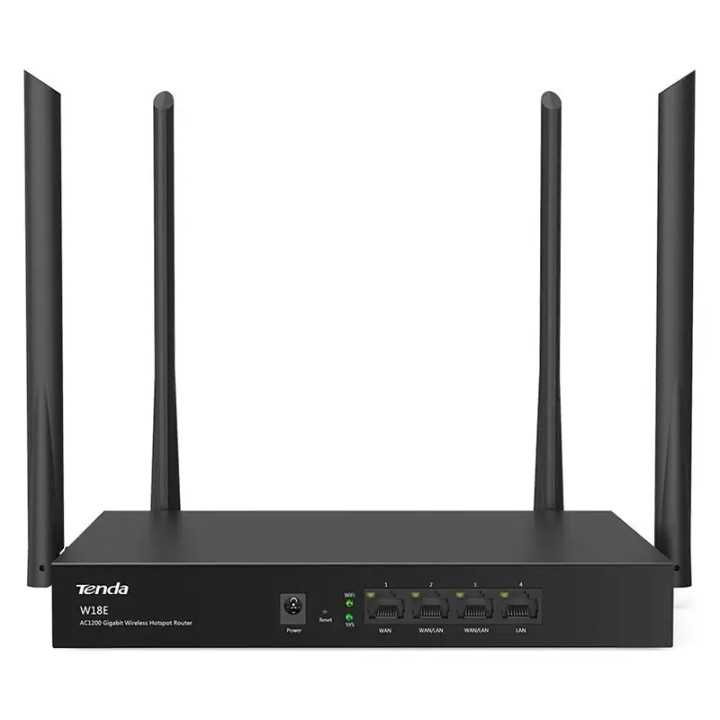 Router Tenda W18E wireless HOTSPOT Dual Band 5G Gigabit 1000Mbps 4 antene