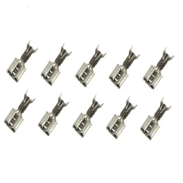 Set 10 papuci cablu mama 6.3x0.5mm cositoriti pentru cablu 0.5-1mm2 Somogyi Electronic KSH 6,3-0,5/Sn-10
