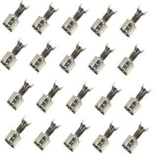 Set 20 papuci cablu mama 6.3x0.5mm cositoriti pentru cablu 0.5-1mm2 Somogyi Electronic KSH 6,3-0,5/Sn-20