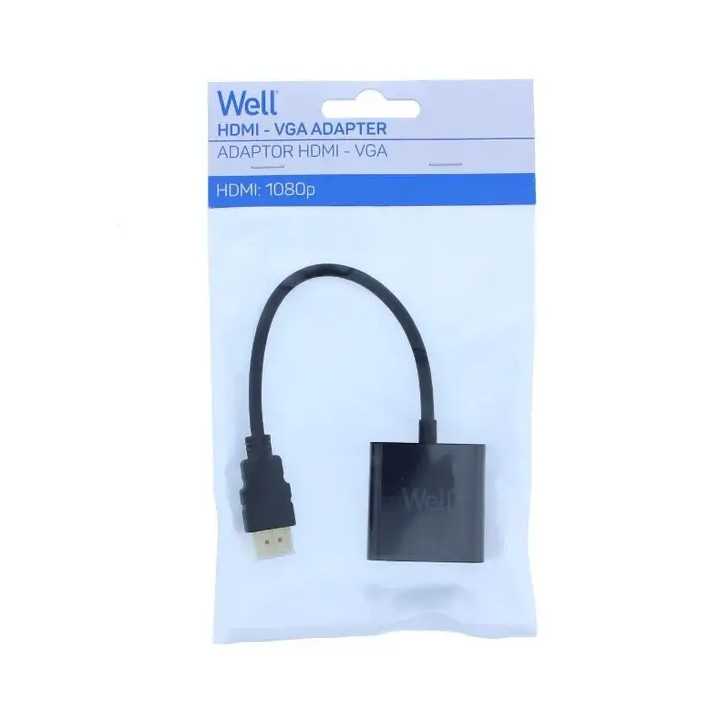 Cablu adaptor HDMI tata la VGA mama Well