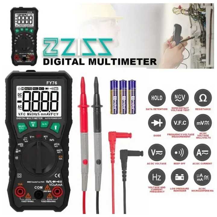 Multimetru digital True RMS FY76 Mastfuyi