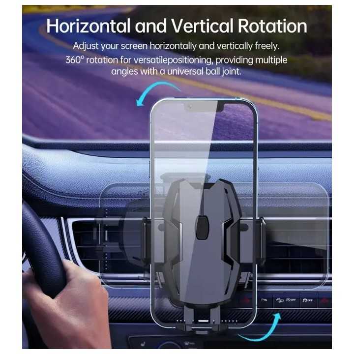 Suport auto universal pentru telefon prindere pe bord /parbriz sau ventilatie brat telescopic H043 Choetech