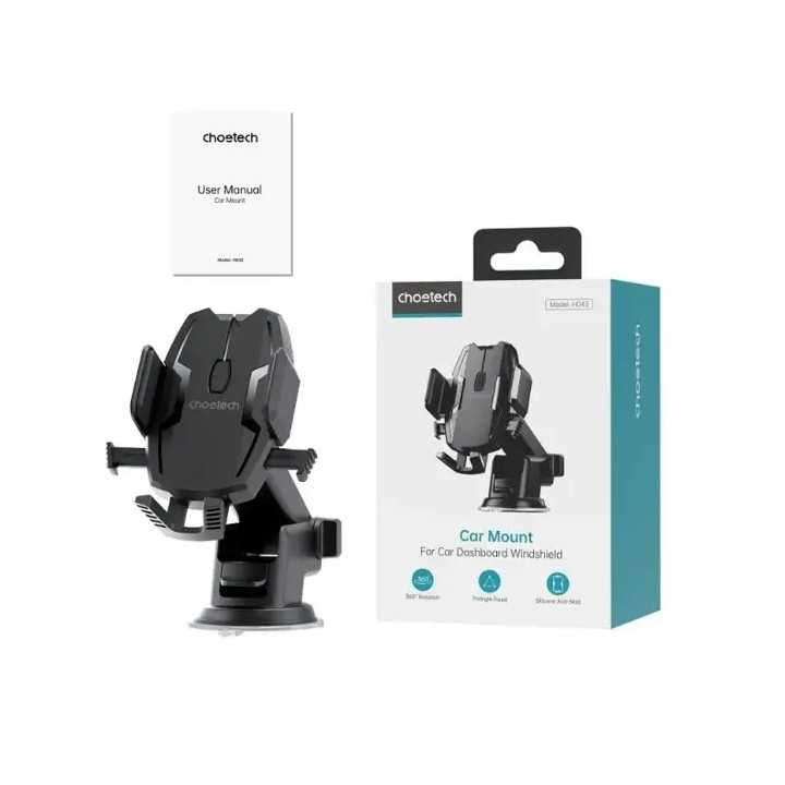 Suport auto universal pentru telefon prindere pe bord /parbriz sau ventilatie brat telescopic H043 Choetech
