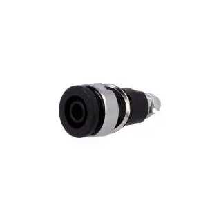 Bucsa panou pentru conector banana 4mm negru GBC 18505802