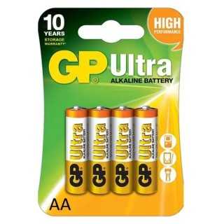 Set 4 baterii alkaline Ultra GP R6 AA GP15AUETA21-2GSBC4
