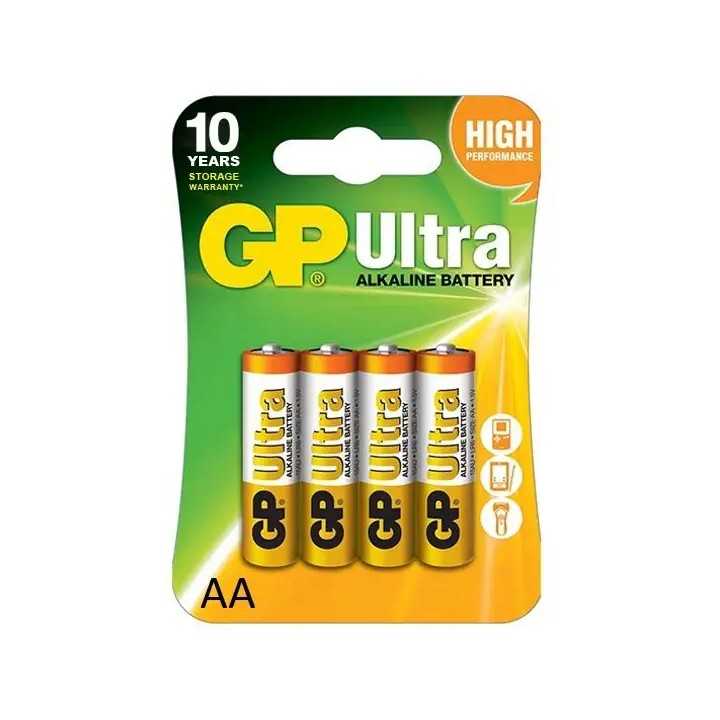 Set 4 baterii alkaline Ultra GP R6 AA GP15AUETA21-2GSBC4