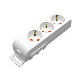 Bloc prelungitor electric 3 prize schuko 16A 3500W alb Ri-tech Mutlusan 001 175 310001 0000