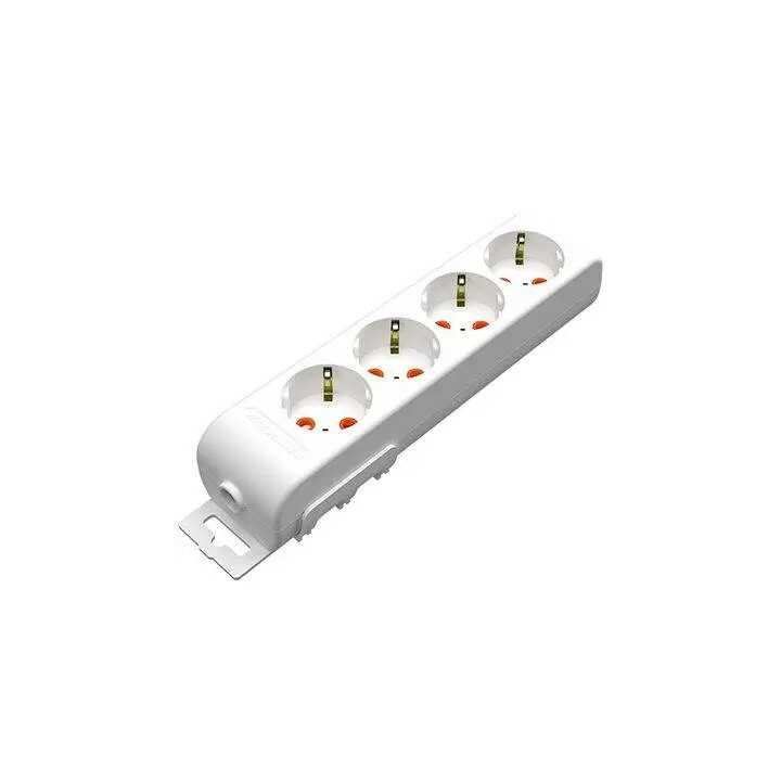 Bloc prelungitor electric 4 prize schuko 16A 3500W alb Ri-tech Mutlusan 001 175 410001 00 00