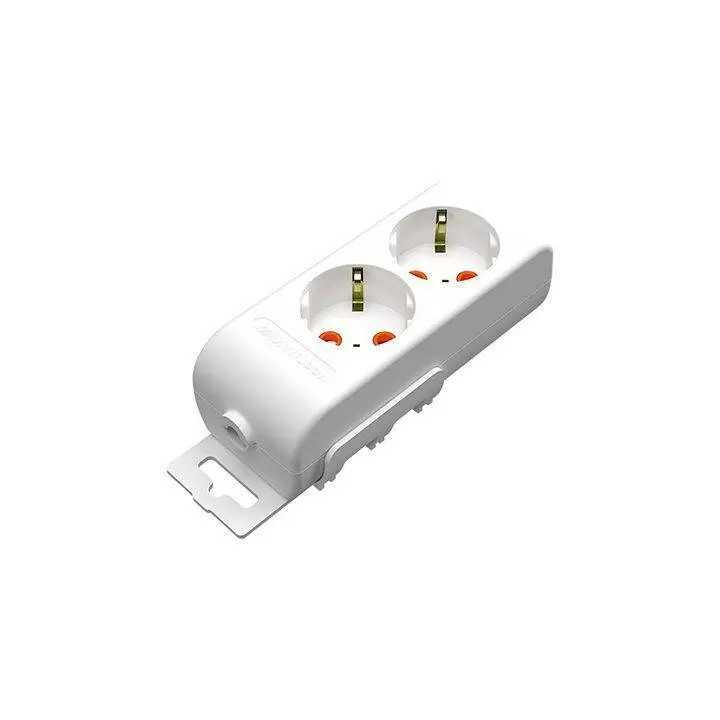 Bloc prelungitor electric 2 prize schuko 16A 3500W alb Ri-tech Mutlusan 001 175 210001 00 00