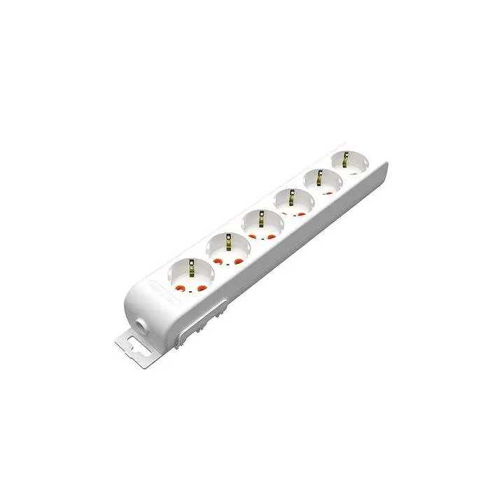 Bloc prelungitor electric 6 prize schuko 16A 3500W alb Ri-tech Mutlusan 001 175 610001 00 00