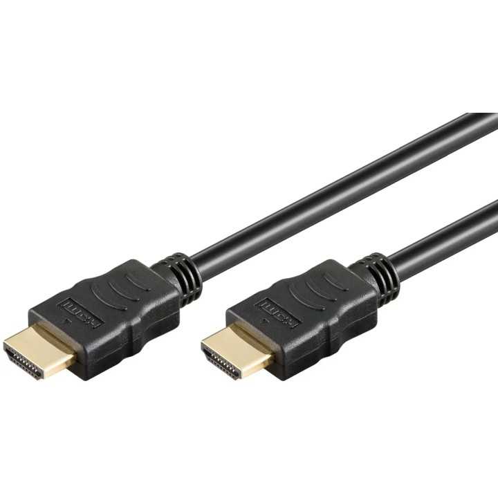 Cablu 0.5m HDMI v2.0 cu Ethernet ARC 4K/60Hz UHD 18Gbit/s Goobay 61149