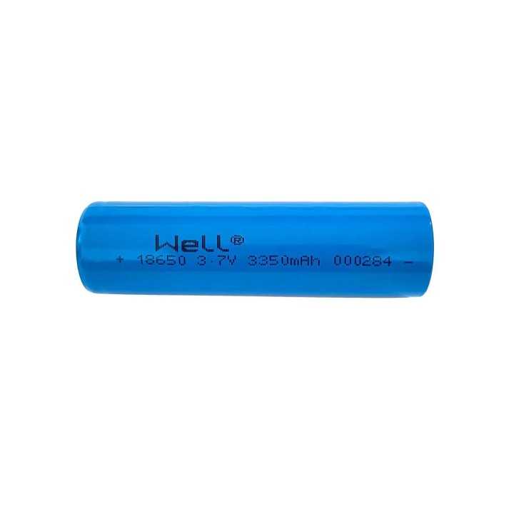 Acumulator industrial Li-ion terminal cu varf 18650 3.7V 3350mAh Well