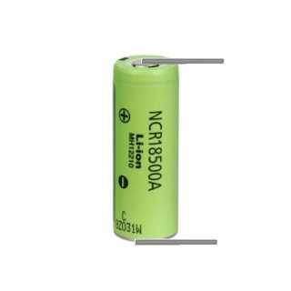 Acumulator 18500 LI-ION 3.6V 2040mAh 3.8A Panasonic NCR18500A-2040-U cu lamele sudate in U