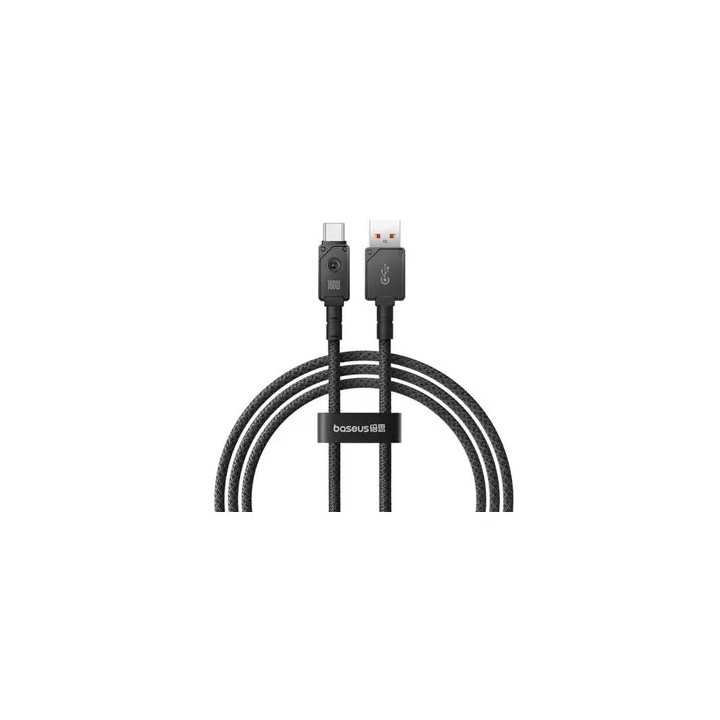 Cablu alimentare /date Baseus Unbreakable Fast Charging Data Cable 2m USB - USB Type-C 100W braided aliaj zinc negru P1035580111