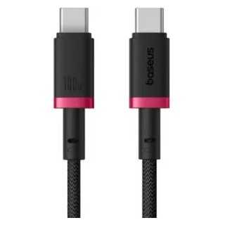 Cablu alimentare-date Baseus Dura Fast Charging Data 1m USB Type-C - USB Type-C 100W braided rosu+negru P10377803U01-01