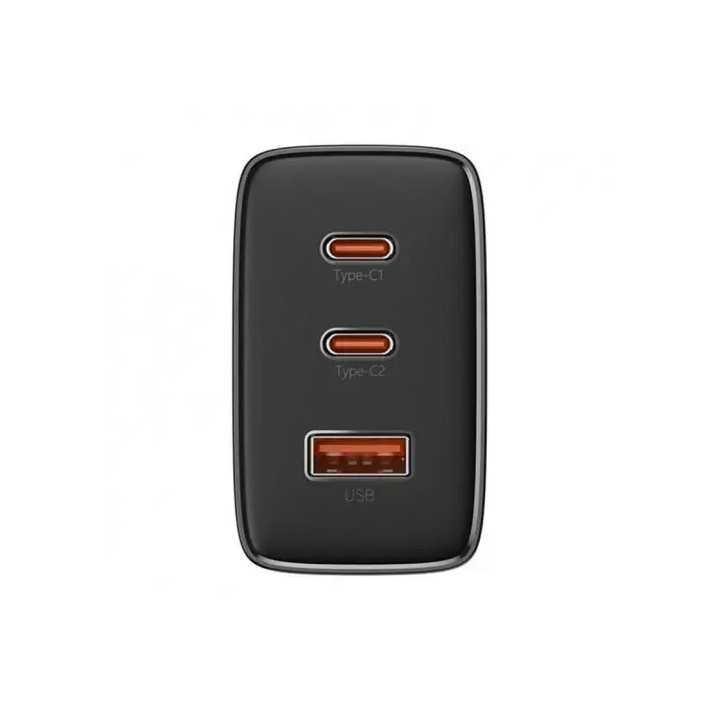 Incarcator retea Baseus P10152301113-00 Cube Pro Quick Charge 65W 2x USB Type-C 5V/3A 1x USB negru