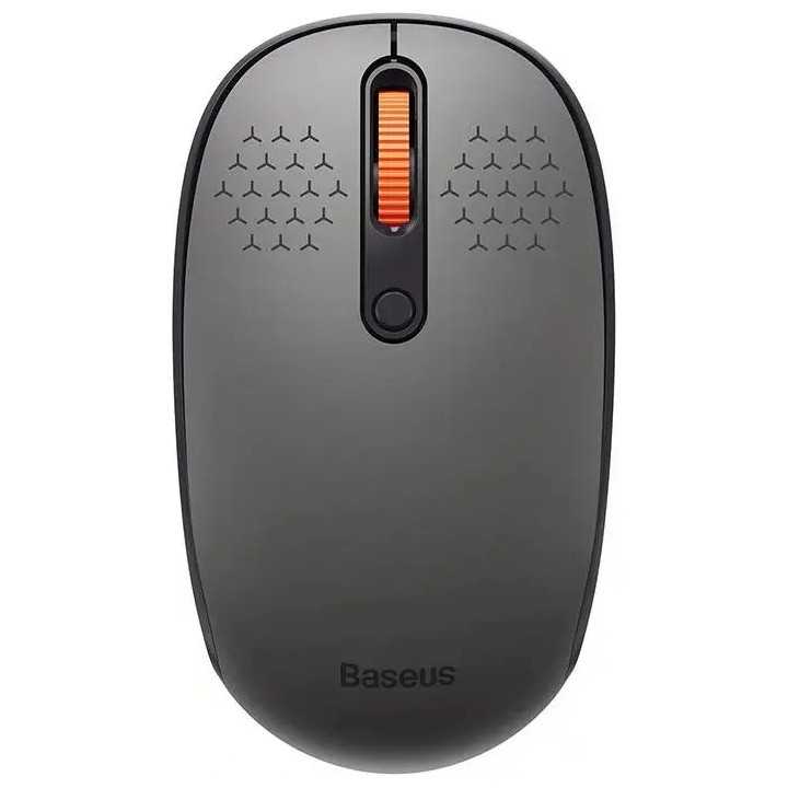 Mouse Baseus B01055503833-00 wireless 2.4GHz si Bluetooth optic 800/1200/1600dpi butoane/scroll 3/1 gri