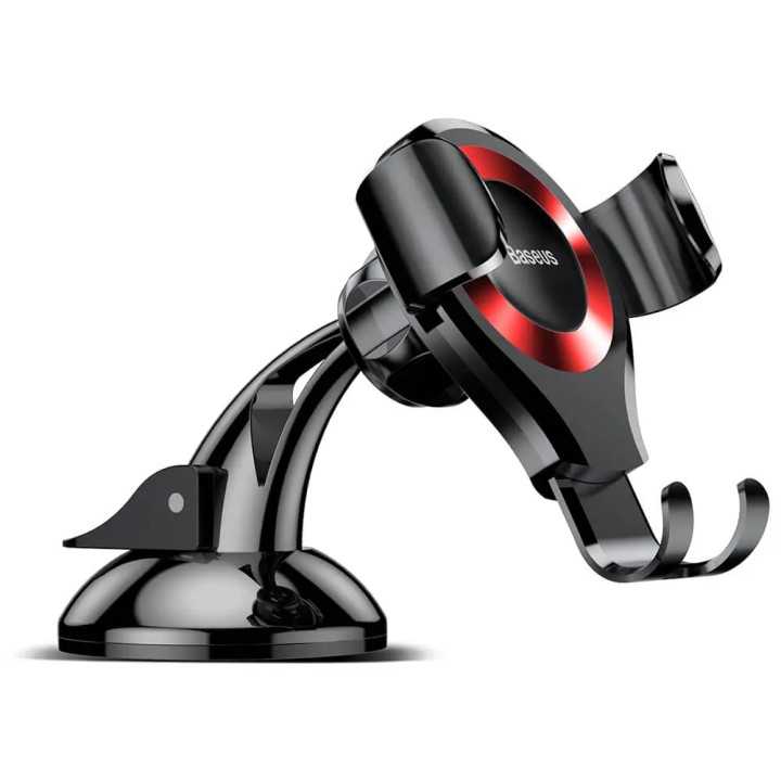 Suport Baseus Osculum Type Gravity Car Mount negru-rosu SUYL-XP09