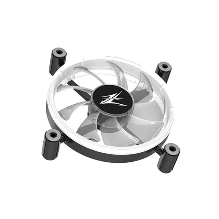 Ventilator Zalman ZM-LF120 120mm 800-1300RPM EBR Bearing 43CFM 2x inel LED RGB 4-pin PWM negru
