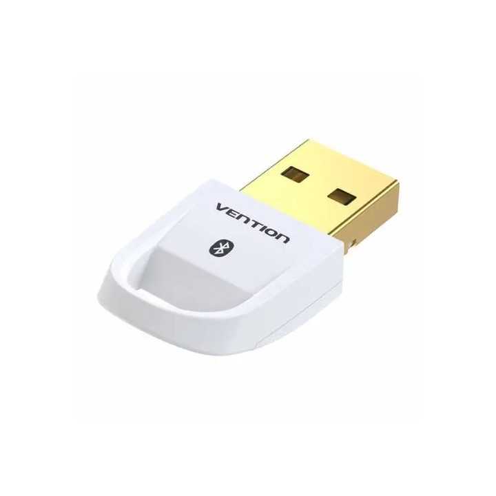 Adaptor Bluetooth 5.0 Vention CDSW0 conectare prin USB 2.0 max 20m antena interna alb