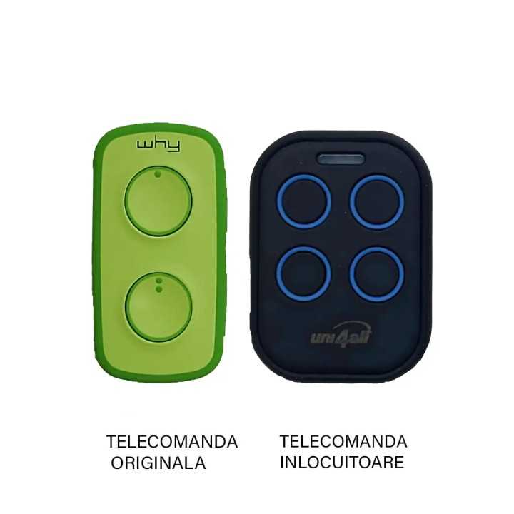 Telecomanda porti/garaj WHY Evo MINI RF 286-868MHz copiaza cod fix si cod saritor (394)