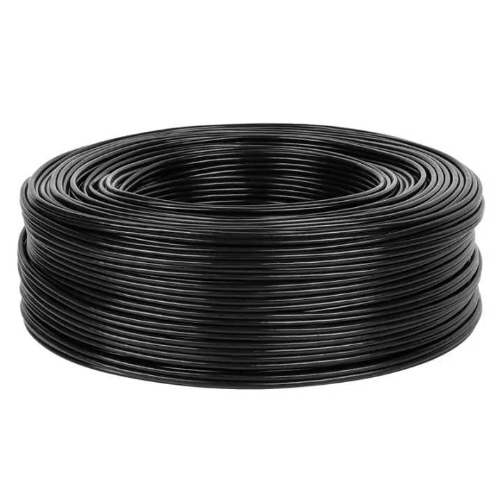 Cablu 2x RCA 4mm negru 1m Cabletech KAB0207-1
