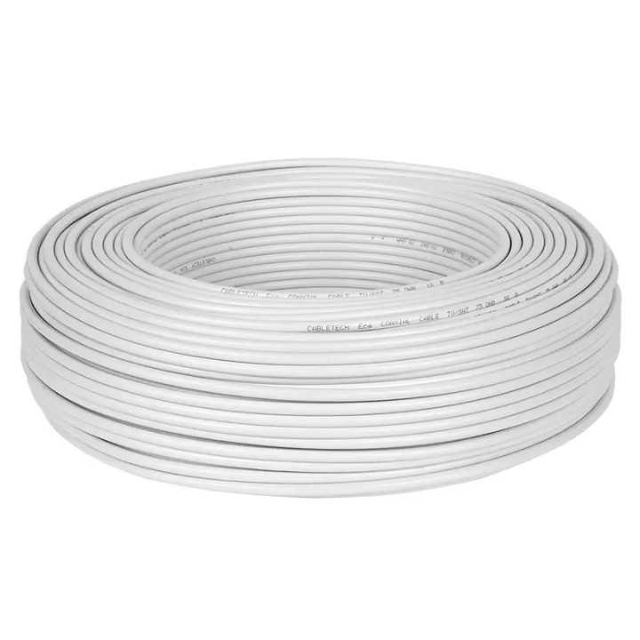 Cablu 10m coaxial cupru/cupru 75ohmi ecranaj 32fire cupru diametru 7.1mm Cabletech KAB0015-10