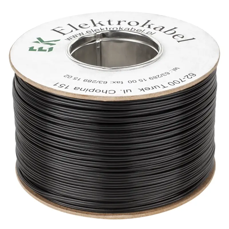 Cablu 10m difuzor cupru 2x1mm2 SMYP plat cu izolatie PVC negru Cabletech KAB0574-10