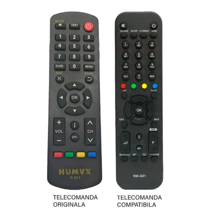 Telecomanda inlocuitoare compatibila reciever HUMAX R-843 (182-2)