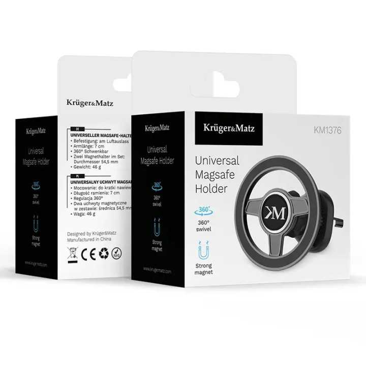 Suport auto magnetic universal grila auto MAGSAFE Kruger&Matz KM1376