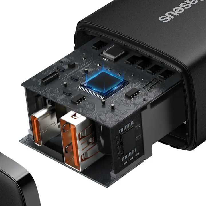 Incarcator retea QC3.0 20W BASEUS CCXJ-B01 USB-C + USB-A