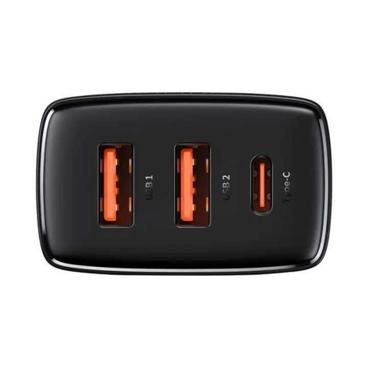Incarcator retea QC3.0 30W BASEUS CCXJ-E01 USB-C + 2x USB-A