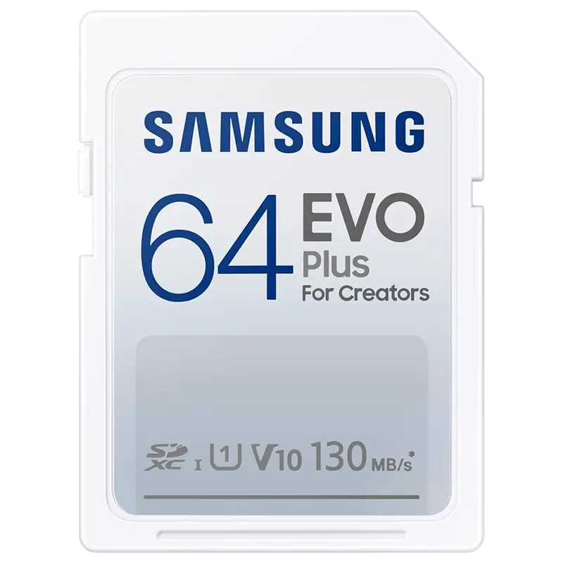Card SDXC 64GB Samsung EVOPlus 130MB/s class 10 FFD V10 MB-SC64K/EU