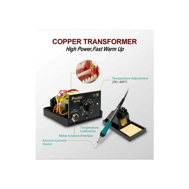 Statie de lipit cu functie de reglare temperatura Pro'sKit SS-206B
