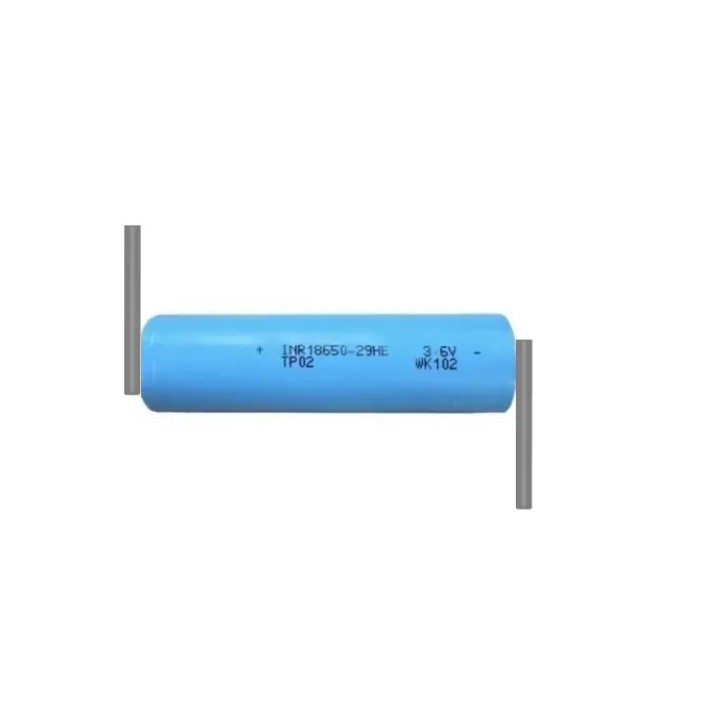 Acumulator Tenpower 18650 3.6V 2850mAh 10A cu lamele sudate in Z INR18650-29HE+Z